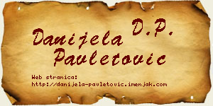 Danijela Pavletović vizit kartica